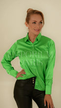 Cargar imagen en el visor de la galería, Camisa Elegante Verde Lima Mujer
