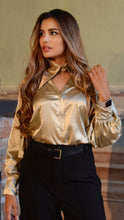 Cargar imagen en el visor de la galería, Camisa Elegante Paris Gold Mujer