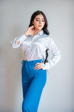 Cargar imagen en el visor de la galería, Camisa Elegante Blanco Mujer