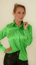 Cargar imagen en el visor de la galería, Camisa Elegante Verde Lima Mujer