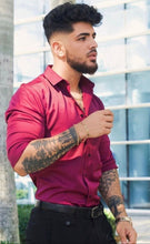 Cargar imagen en el visor de la galería, Camisa en Satín Gold Hombre