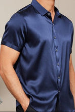 Cargar imagen en el visor de la galería, Camisa en Satín Gold Hombre