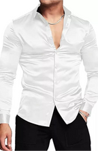 Cargar imagen en el visor de la galería, Camisa en Satín Gold Hombre