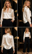 Cargar imagen en el visor de la galería, Camisa Elegance Cuello Militar