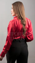 Cargar imagen en el visor de la galería, Camisa Elegante Rojo Mujer