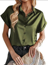 Cargar imagen en el visor de la galería, Camisa Elegante Manga Corta Mujer