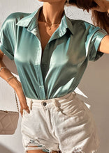 Cargar imagen en el visor de la galería, Camisa Elegante Manga Corta Mujer