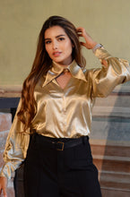 Cargar imagen en el visor de la galería, Camisa Elegante Paris Gold Mujer