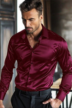 Cargar imagen en el visor de la galería, Camisa en Satín Gold Hombre