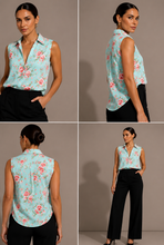 Cargar imagen en el visor de la galería, Camisa Estampada Seda no Brillante