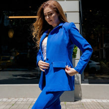 Cargar imagen en el visor de la galería, Blazer Elegante Azúl Rey Blazers Emporium Daris Co