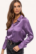 Cargar imagen en el visor de la galería, Camisa Elegante Lila Mujer