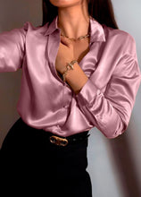 Cargar imagen en el visor de la galería, Camisa Elegante Oro Rosa Mujer