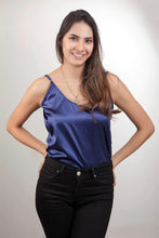 Cargar imagen en el visor de la galería, Camisa Elegante Básica Diseño Exclusivo Prendas de vestir Emporium Daris Co Azul Oscuro XS