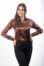 Cargar imagen en el visor de la galería, Camisa Elegante Café 1258 Camisas Emporium Daris Co XS Cafe