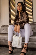 Cargar imagen en el visor de la galería, Camisa Elegante Café Prendas de vestir Emporium Daris Co XS Café