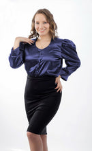 Cargar imagen en el visor de la galería, Camisa Elegante de Manga 3/4 Botones Forrados Prendas de vestir Emporium Daris Co