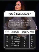 Cargar imagen en el visor de la galería, Camisa Elegante de Manga Globo Botones Forrados Camisas Emporium Daris Col