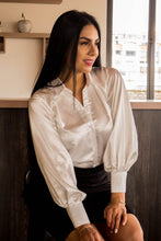 Cargar imagen en el visor de la galería, Camisa Elegante de Manga Globo Camisas Emporium Daris Co XS Marfil