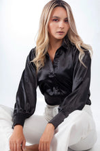 Cargar imagen en el visor de la galería, Camisa Elegante de Manga Globo Camisas Emporium Daris Co XS Negra