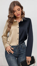 Cargar imagen en el visor de la galería, Camisa Elegante Dorado-Negro Emporium Daris Co