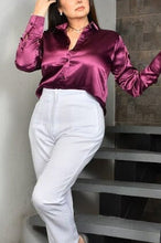 Cargar imagen en el visor de la galería, Camisa Elegante Uva Camisas Emporium Daris Co Uva XS