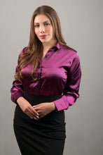 Cargar imagen en el visor de la galería, Camisa Elegante Uva Prendas de vestir Emporium Daris Co XS Vino