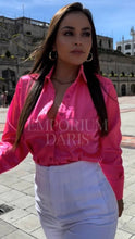 Cargar imagen en el visor de la galería, Camisa Elegante Fucsia Mujer