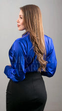 Cargar imagen en el visor de la galería, Camisa Elegante Azul Rey