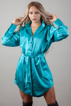 Cargar imagen en el visor de la galería, Vestido Elegante y Exclusivo VESTIDOS Emporium Daris Co XS AZUL PETROLEO CLARO