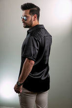 Cargar imagen en el visor de la galería, Camisa en Satín Gold Hombre Ref
