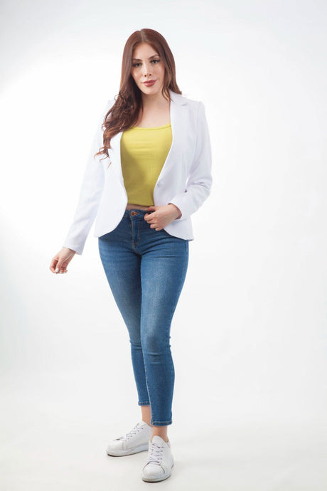 Blazer Elegante y Exclusivo Blazers Emporium Daris Co XS Blanco 