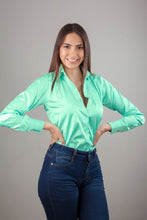 Cargar imagen en el visor de la galería, Camisa Elegante Turquesa Camisas Emporium Daris Co XS Turquesa 
