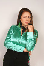 Cargar imagen en el visor de la galería, Camisa Elegante Verde Manzana Prendas de vestir Emporium Daris Co XS Verde Manzana 
