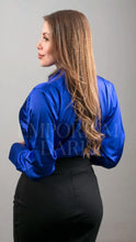 Cargar imagen en el visor de la galería, Camisa Elegante  Azul Rey
