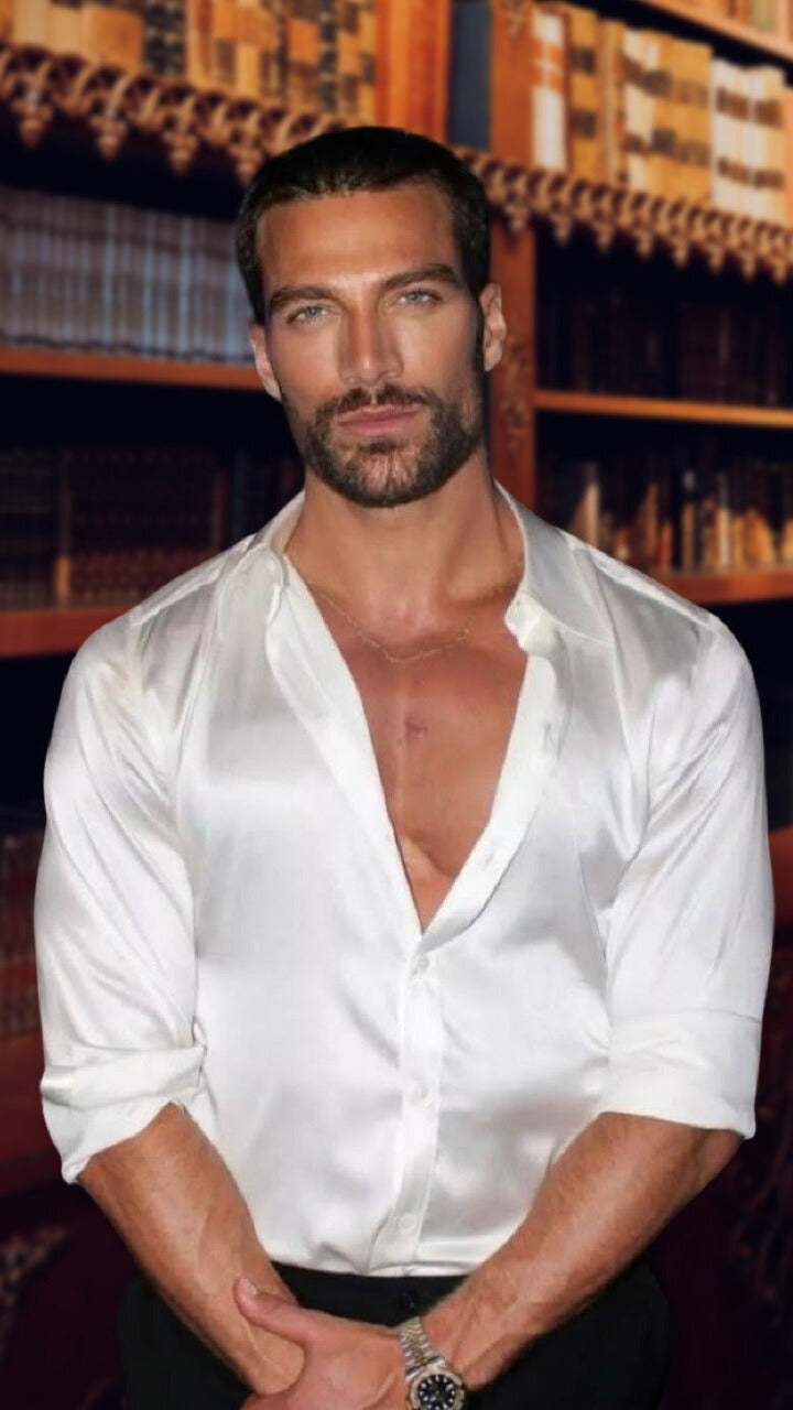 Camisa en Satín Gold Hombre
