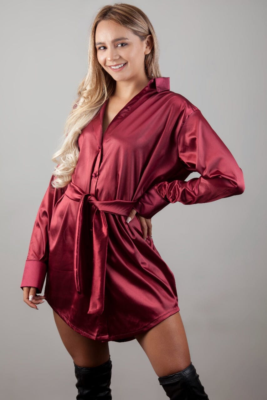 Vestido Elegante y Exclusivo VESTIDOS Emporium Daris Co XS VINOTINTO 